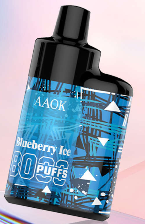 ECigarettes 8000 PUFFS Disposable Vape ecigarette 18ml 650mAh Battery [ Blueberry Ice